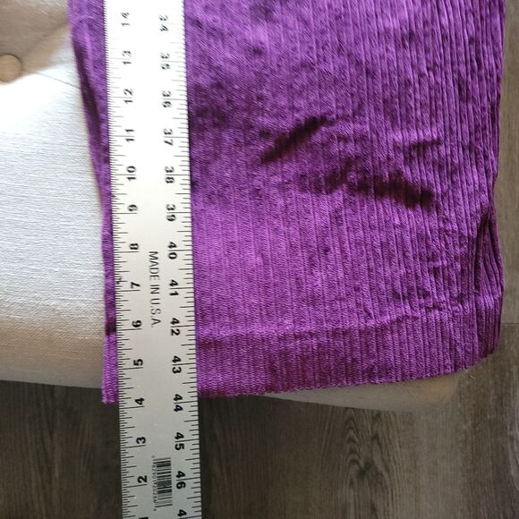 Farm Rio Corduroy Burgundy Wide-leg Trousers Womens XLarge - Picture 14 of 15